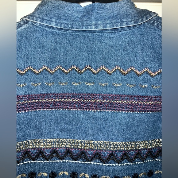 Vintage Orvis Embroidered Jean Jacket - Picture 12 of 16